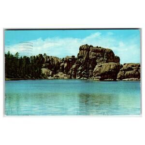 Sylvan Lake Custer State Park Black Hills South Dakota Postcard 1960s